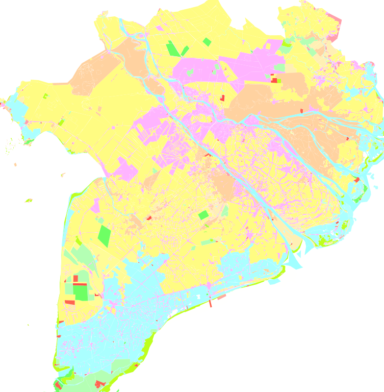 [Đất đai] Hiện trạng sử dụng đất toàn vùng năm 2014