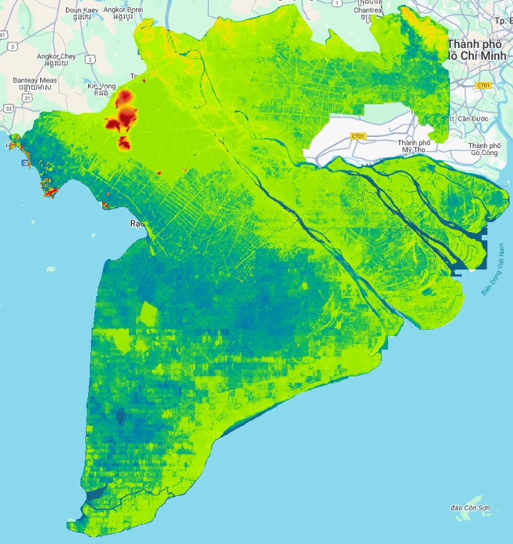 Dữ liệu phủ bề mặt