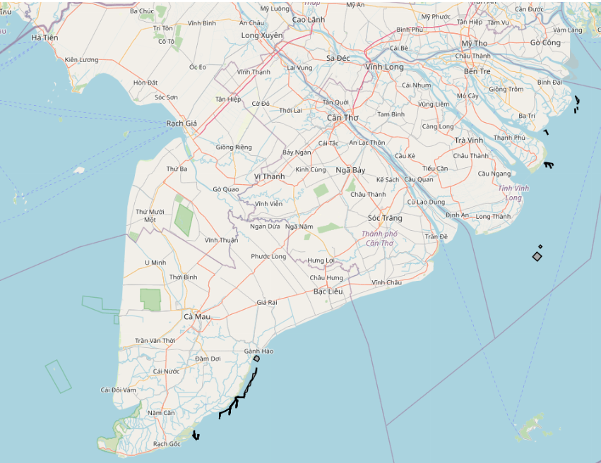 Hiện trạng quyền sử dụng khu vực biển vùng đồng bằng sông Cửu Long