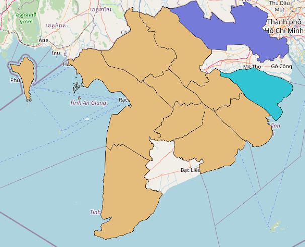 Dữ liệu về cơ cấu việc làm theo độ tuổi vùng đồng bằng sông Cửu Long năm 2018